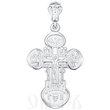 серебряный крест с молитвой «да воскреснет бог» (sokolov 94120075), 925 проба